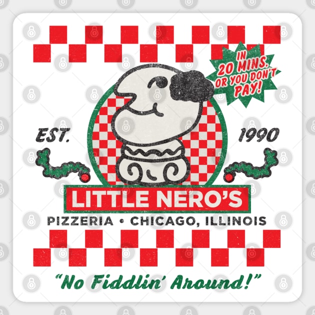 Little Nero's Pizzeria Worn Lts Magnet by Alema Art